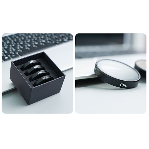 Actionkamera Linsefilter Magnetisk Optisk Glas CPL ND8 ND16 ND32 Filter Sæt til DJI Osmo Action3