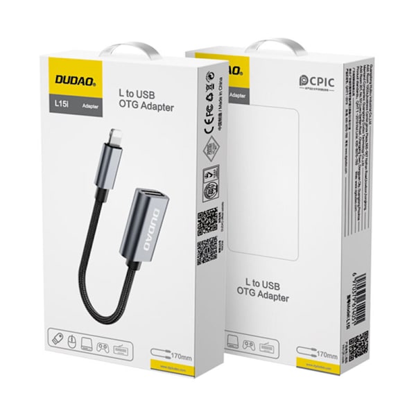 USB C til USB 3.0 Adapter 1-pak USB C til A Han til Hun til iPhone 15-serien MacBook 2019 2018 2017