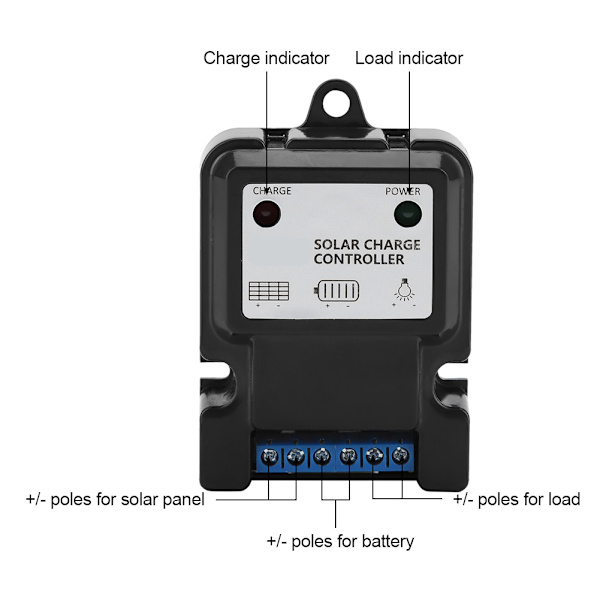 PWM-älykäs aurinkoenergian säädin Lataus- ja purkukoneen ohjain 3S6V/12V3A