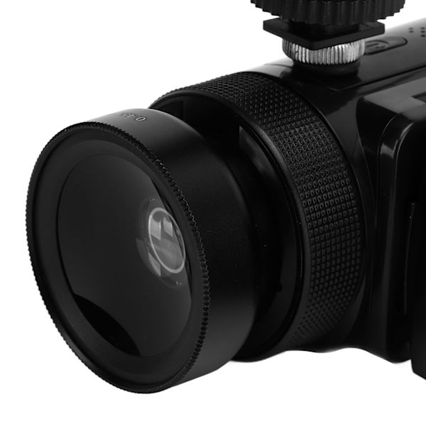 1080P Videokamera 16MP 2,4 tommer Flip-skærm Vlogging-kamera 16X Zoom HD Digitalkamera til rejseægteskab Campus-optagelser 110‑240V EU-stik