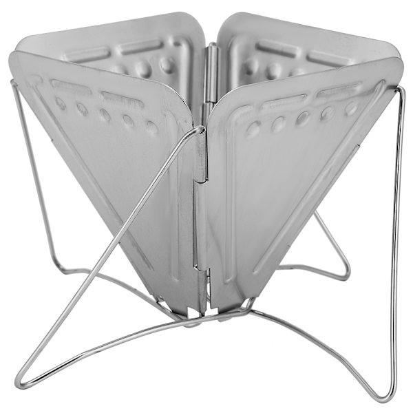 Rostfritt stål utomhus camping kaffedrippställ hopfällbar bärbar kaffedripper spis