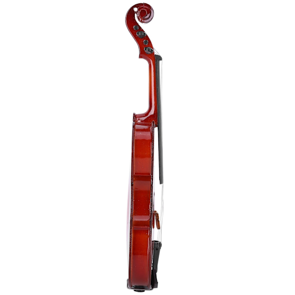 Træ Miniature Violin Model Mini Musikinstrument Model Desktop Ornamenter Gave 14cm