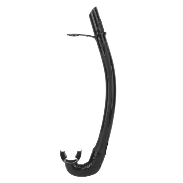 Dykke snorkel foldbar luktfri silikon L-form 38cm myk fridykking våt snorkel for trening svart