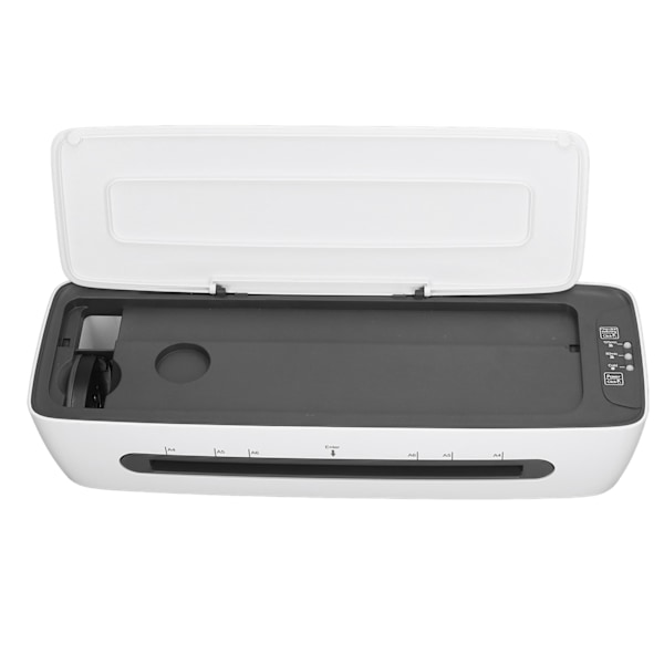 Fotolaminering Maskin Varm Kallt A4 Laminator med 12 Laminering Ark Hål Punch Pappersskärare Hörn Rundare EU-kontakt 220‑240V