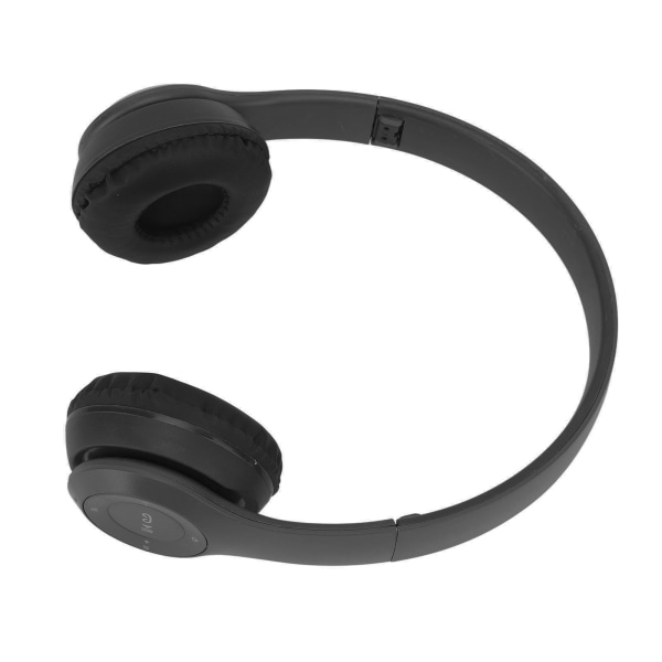 P47 BT Bluetooth-hörlurar brusreducering hopfällbara trådlösa headset för sport musikälskare present kvinnor män svart