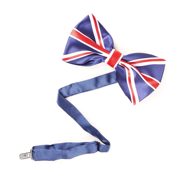 Union Jack Fluga Justerbar Hals Brittisk Flagga Fluga Drottning Elizabeth Platinajubileum 70 År Dekorationer