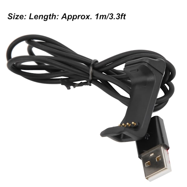 Laderadapter USB bærbar klokke ladekabel laderklemme for Garmin Vivoactive HR