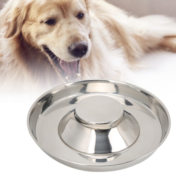 Hundeskål i rustfritt stål Slow Food Kjæledyrmaterskåler Kompatible for store mellomstore hunder og katter