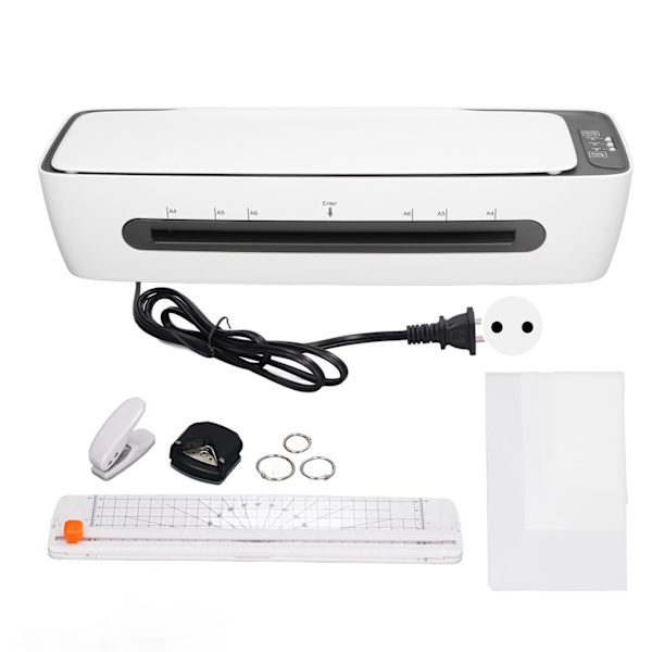 A3 Lamineringsmaskin Multifunktionell Bärbar Kall och Varm Lamineringsmaskin för Lärare Skola Kontor 9in EU-kontakt 220‑240V