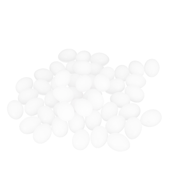 50 st plast hållbara specialtillverkade simulering naturtrogna falska fågelduva boet kläckning inducerade ägg hel kärna falska ägg