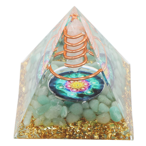 6 cm energigenerator Orgonitpyramid för positiv energihelande Kristallpyramid Meditation Orgonitpyramider