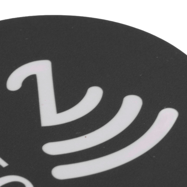 20 stk NFC-klistremerker PET 40 mm Lett Lesbar Skrivbar NFC-koder Telefonryggklistremerker Svart