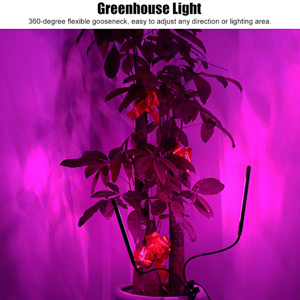 20W Full Spectrum LED plantevekstlys USB-drevet for innendørs drivhus grønnsak blomst