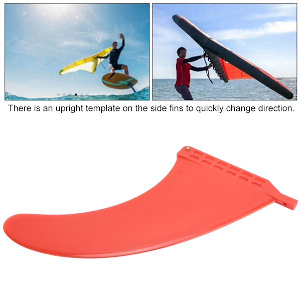 Surfboard Fin Miljøvenlig PVC Surf SUP Paddle Board Fin til Longboard Surfboard TailRed