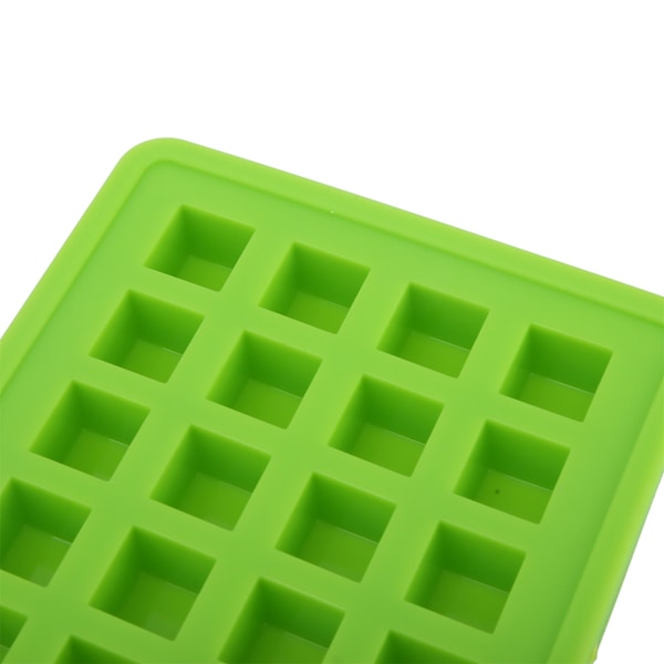 40Grids Silikone Isterningbakke Firkantet Form Isterninger Maker Form DIY Køkken TilbehørGrøn