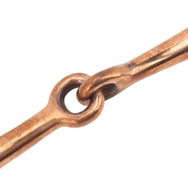 Hest Full Cheek Snaffle Rustfritt Stål Ring Snaffle Bit for Utendørs Hestetilbehør 125mm