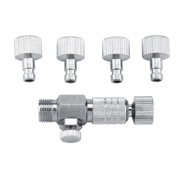 Koppla bort adapter Airbrush Air Horse Snabbkoppling Set 1/8'' Kopplingar Del med 4 Kopplingar