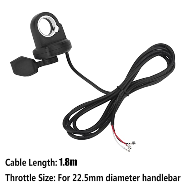 Accelerator Tumfinger Trigger Gasreglage för Elcykel Scooter E-cykel (Vänster Hand)
