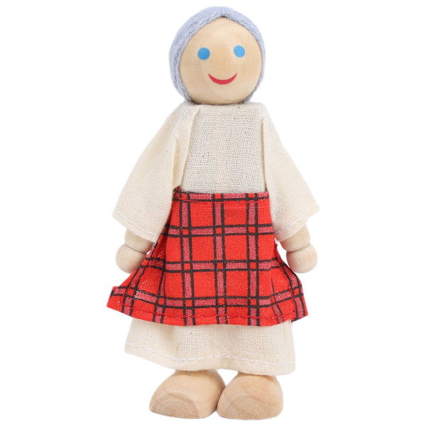 Familjdocka figurer tall miniatyr människor leksak set prydnad pedagogisk dockhus tillbehör#2