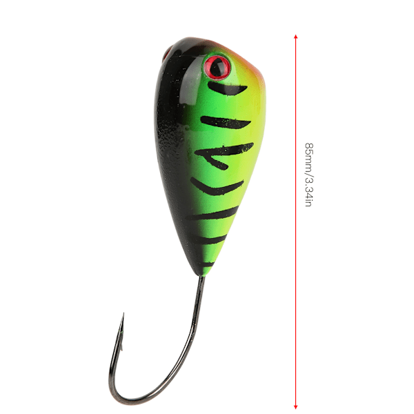 Isfiskebeten Popper Hård Konstgjord Ägg Crank Bait Singel Vasskrok Tackle01