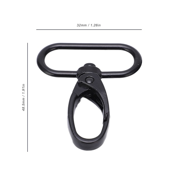20 stk. Trigger Snap Hooks i slitesterk legering, bredt bruksområde, høy fleksibilitet, enkel betjening, nøkkelringkrok