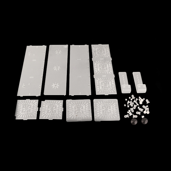 Akryl gennemsigtig fiskebeholder avlsisoleringsboks akvariumrugemaskine inkubatorholder(C)