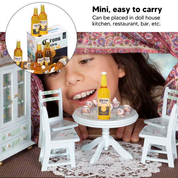 8 kpl Nukkekodin miniatyyriolutpullot Elävät yksityiskohdat 1:12 Nukkekodin tarvikkeet Koti Dekor lahjat Kuvaukset Rekvisiitta