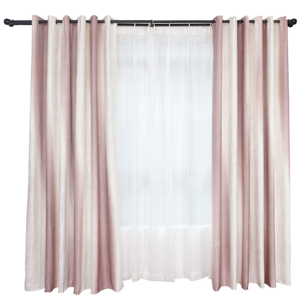 Polyester Blackout -verho, pimennysverho makuuhuoneen olohuoneen sisustukseen (ruskea)