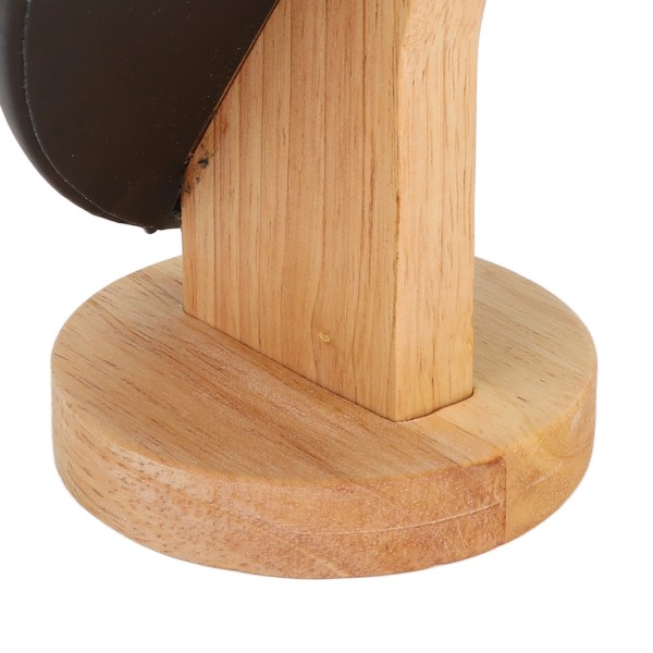 Halskæde Display Holder Log Flannel PU Læder Halskæde Holder Stativ til Butik Sort