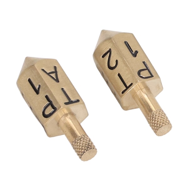 2PCS 6-sidig roterande tärning med skaft Solid Metal Gyroscope Top Dice Toy för Desktop Game