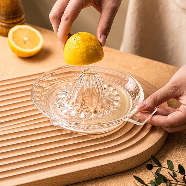 Manuel glas citruspresser citronpresser 14,5 cm