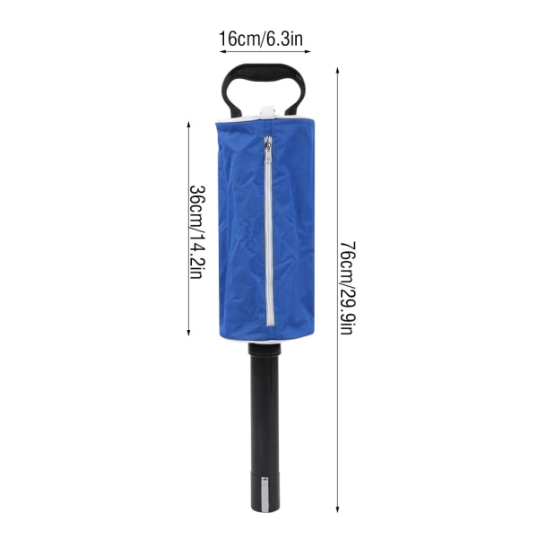 Bærbar golfballplukker plukkeveske Lomme Oppbevaringsveske for oppbevaringsenhet (blå)