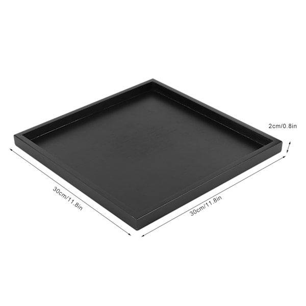 Square Wood Tea Coffee Snack Food Serving Tray for Home Kitchen Restaurant