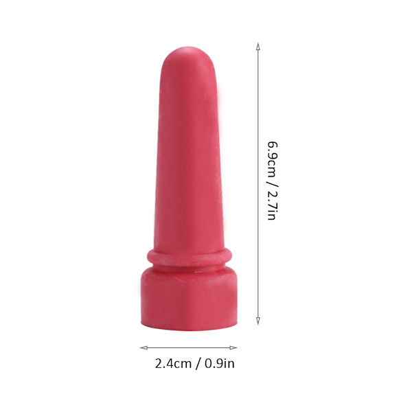 5 stk. Dyreforingsutstyr Liten Ku Kalv Melkesmokk 6,9 cm Lengde Gummi Melkedrikkesmokker