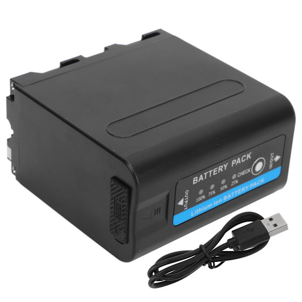 NP F980 Batteri 7200MAh Typ C USB Snabbladdning Videokamera NP F980 Batteri för MC2500C 1500C Kamera Videoljus Monitor