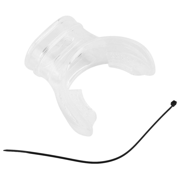 Disposable Transparent Silicon Professional Scuba Diving Standard Bite Mouthpiece (Transparent)