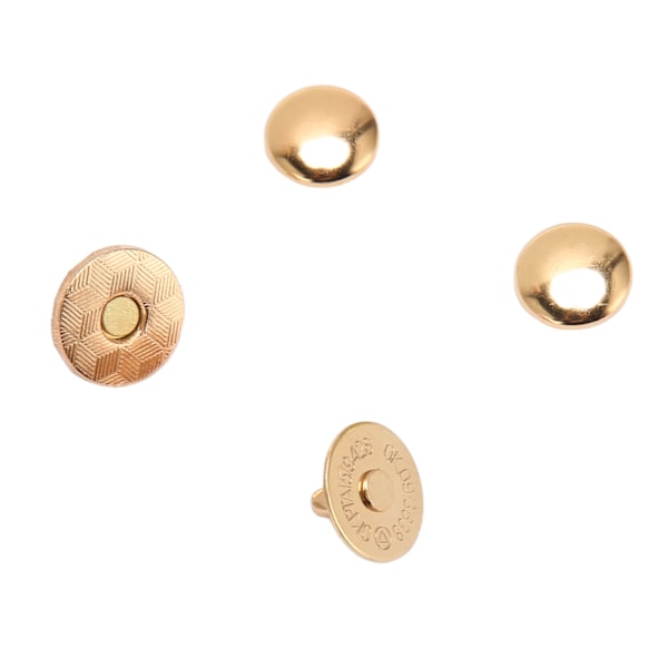 50-set magnetiska väskslås i hög hårdhet, legering, slät yta, enkel användning, magnetknappar för byxor, rockar, väskor, guld