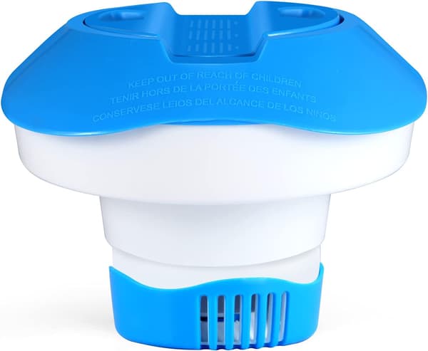 Flytande klortablettdispenser för pool, spa, bubbelpool, fontän