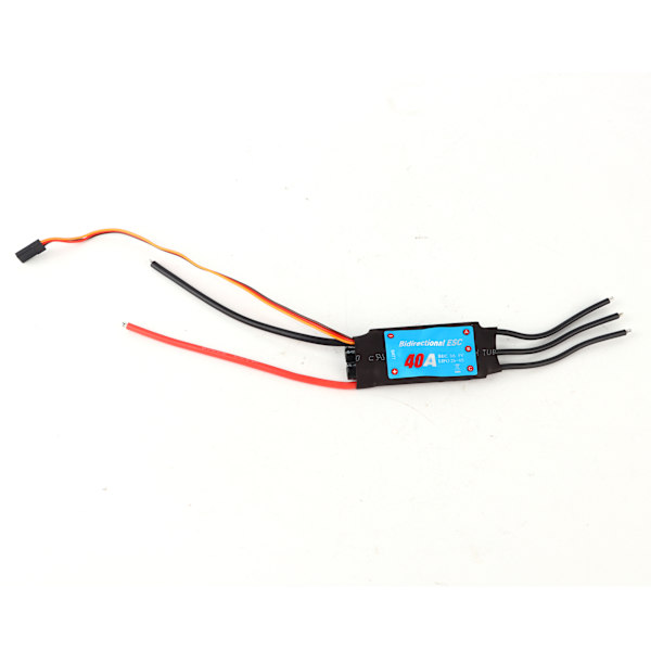 Tvåvägs borstlös ESC elektronisk hastighetsregulator för RC bil fartyg undervattens propeller (40A ) 40A