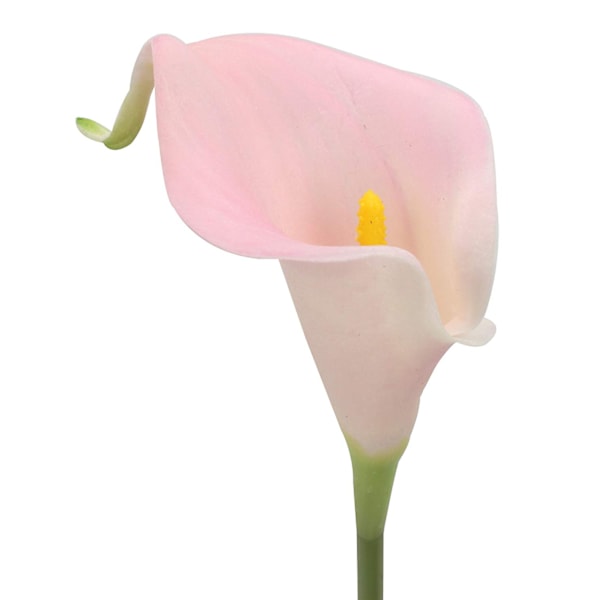 20 stk. Calla Lily Brude Brudebuket Lataex Real Touch Kunstig Blomst til Hjemmefest Dekoration (Pink)