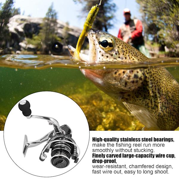 Metal Spinnestang Lure Havstang Gapless Duplex Leje Fiskesnøre Hjul Tilbehør GX1000