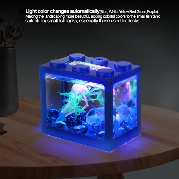 USB Liten Akvarium Vattenväxt Ljus Lätt Automatisk Reptil Tank LED-lampor med USB-kontakt för Fisk Tank Akvarium