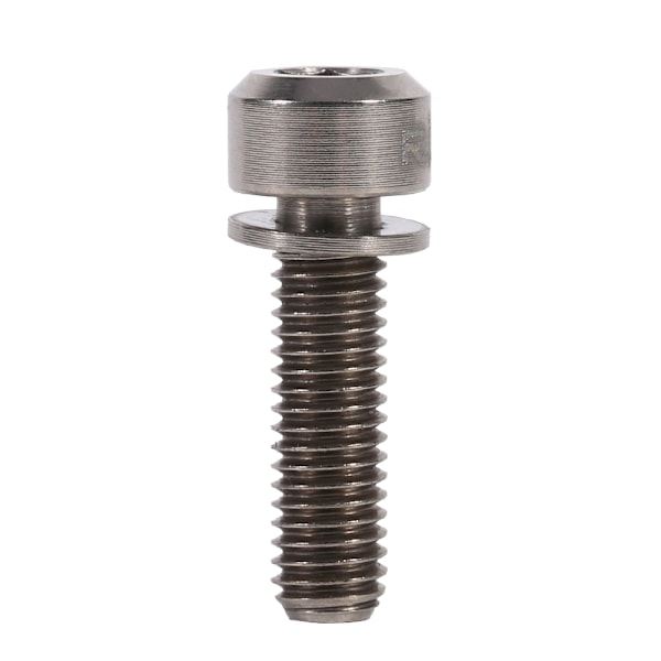6 stk. Mountainbike M5 x 18mm Titanskruer til frempind med skive (titanium)