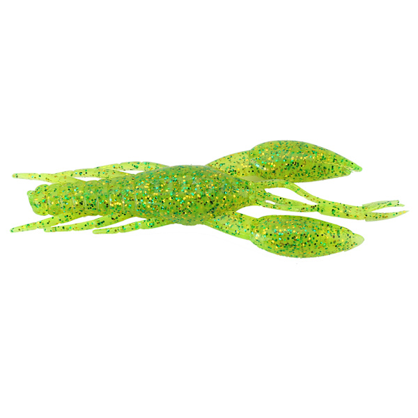 4 st gröna mjuka fiskekräftorbeten för bas karpfiske (4#)