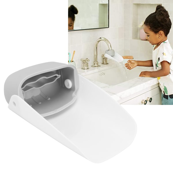 Bärbar kranförlängare Sinkförlängningspip för toddler Baby Barn Handtvätt (grå)