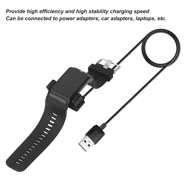Laderadapter USB bærbar klokke ladekabel laderklemme for Garmin Vivoactive HR