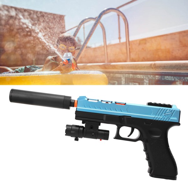 Elektrisk vandskydende legetøj, plastik vandkugle skydespil til børn, børn baghave sjov over 14 år gammel mørkeblå 20000