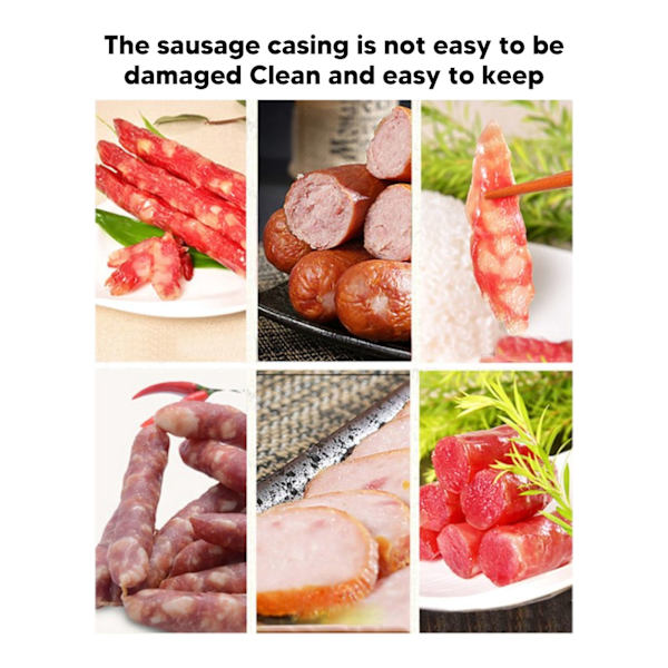 Fyldning af bagte pølsehylstre Ham Collagen Hylste Tørre Svinepølsehylstre Rør Til Pølsemager