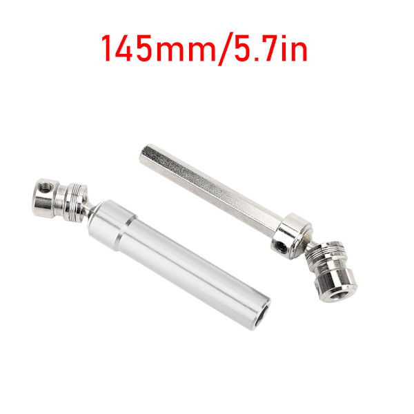 100mm Aluminiumlegering Justerbar Hex Drivaxel Tillbehör för 1/10 Crawler RC Bilar Silver