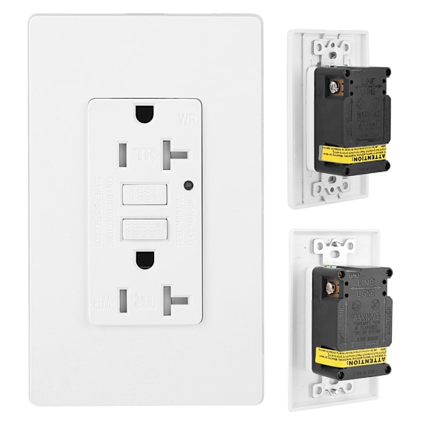 Amerikansk UL Dobbelt Stikkontakt US Standard Vægstikkontakt 20A 110V-125V